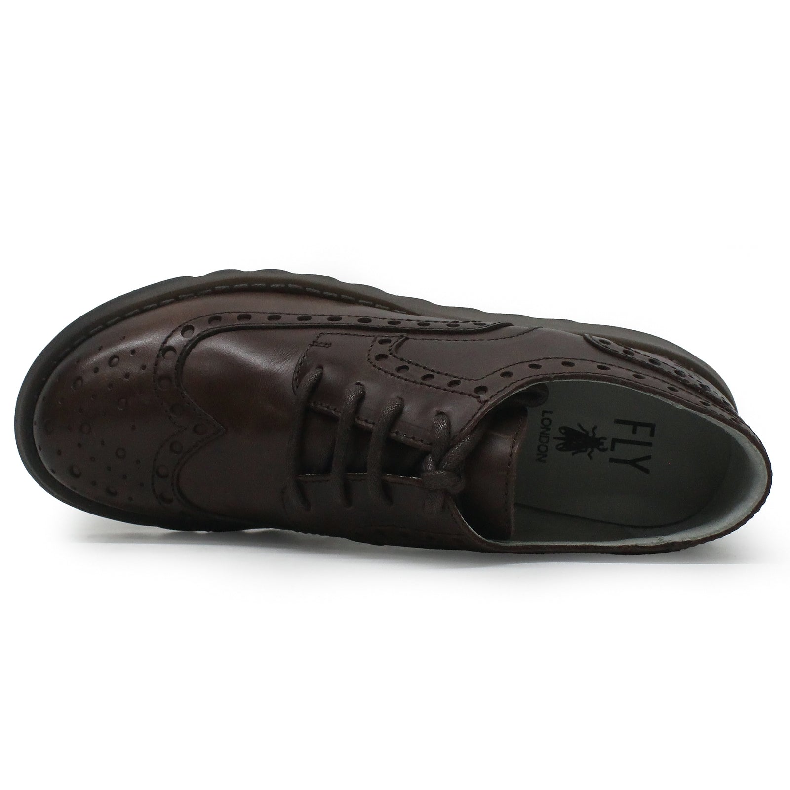 Fly London SIIP362FLY Rug Leather Womens Shoes#color_dark brown