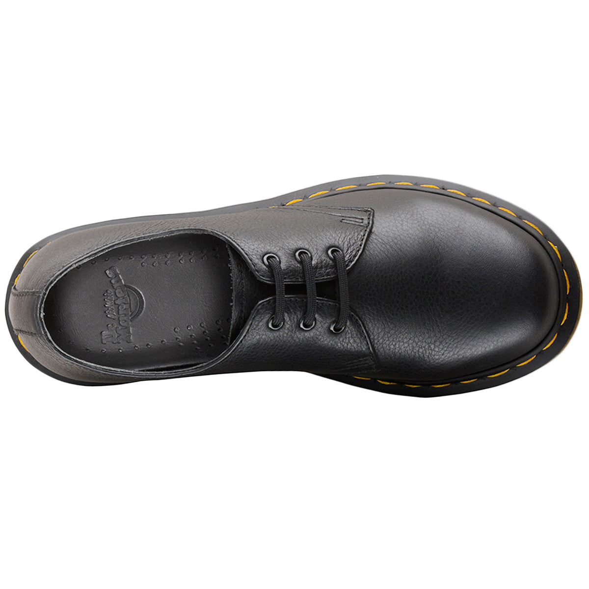 Dr. Martens 1461 Virginia Leather Womens Shoes#color_black