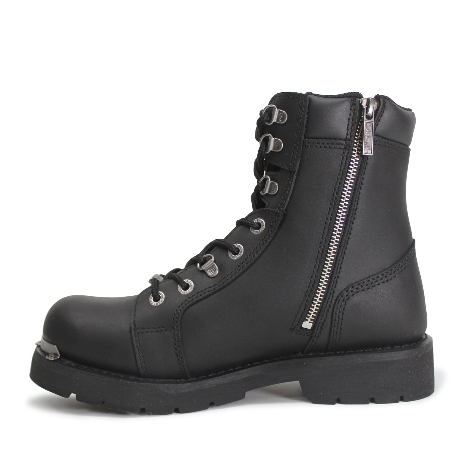 Harley Davidson Diversion Full grain leather Mens Boots#color_black