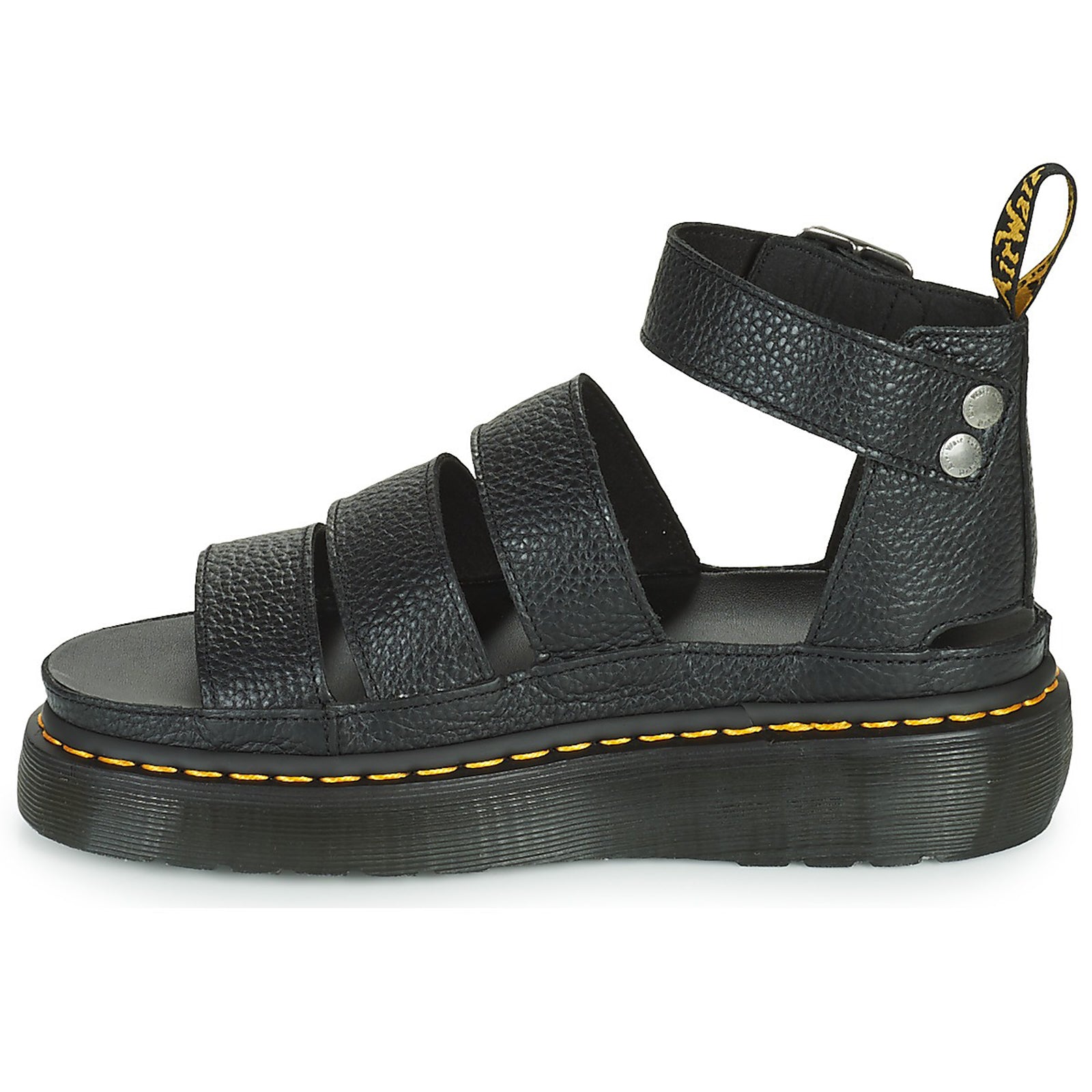 Dr. Martens Clarissa II Quad Aunt Sally Leather Womens Sandals#color_black