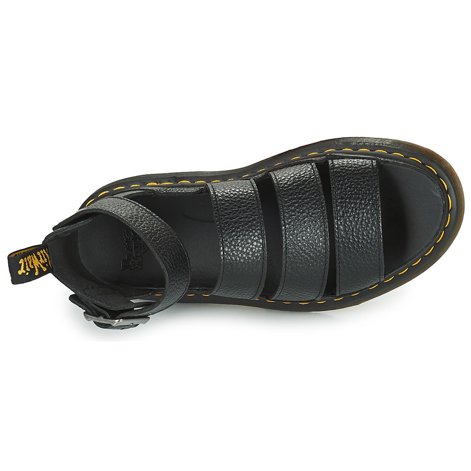 Dr. Martens Clarissa II Quad Aunt Sally Leather Womens Sandals#color_black