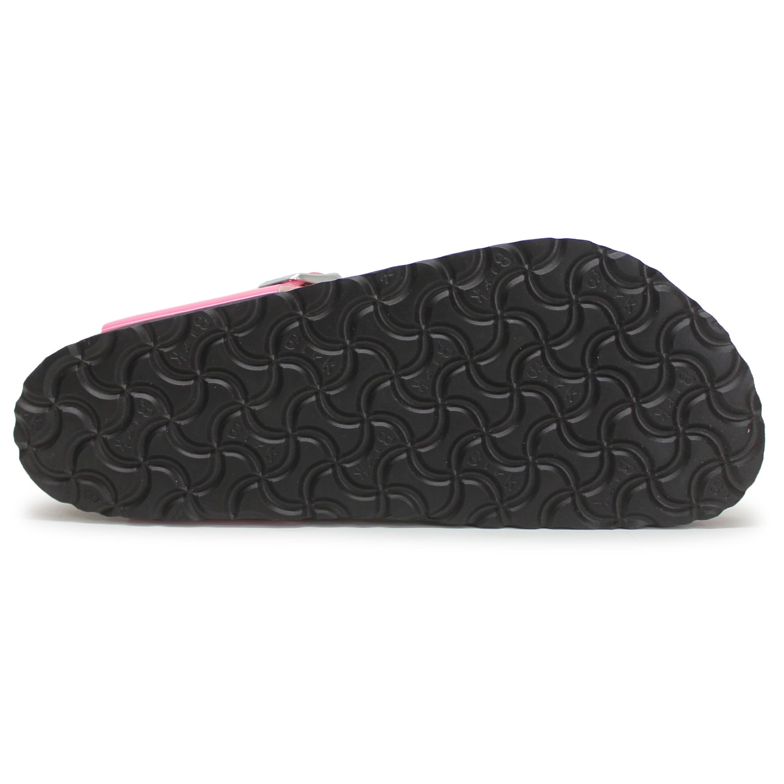 Birkenstock Gizeh Birko-Flor Patent Unisex Sandals#color_patent candy pink black