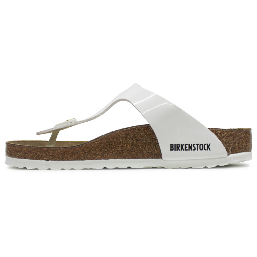 Birkenstock gizeh patent white deals