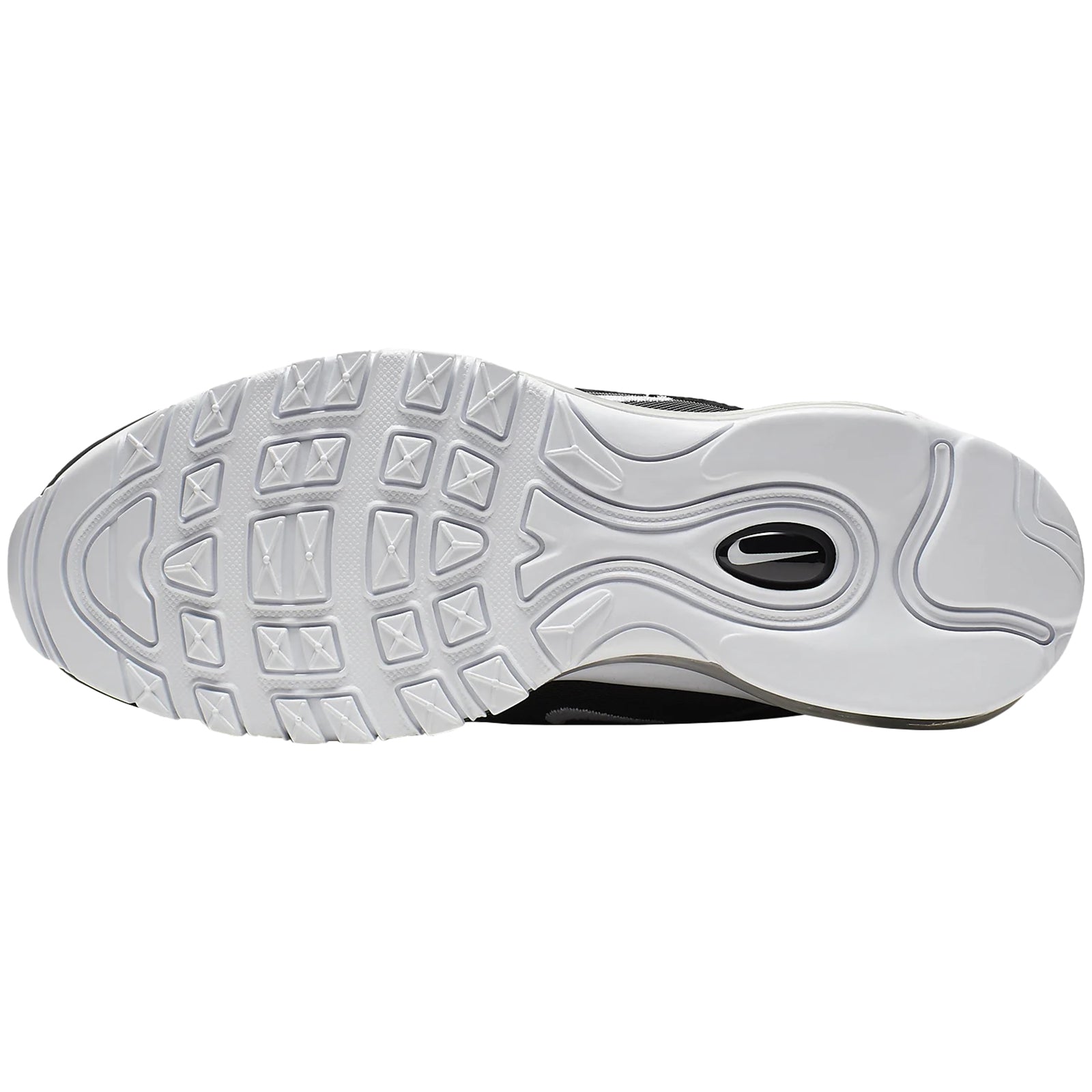 Nike Air Max 97 Textile Synthetic Mens Trainers#color_black white