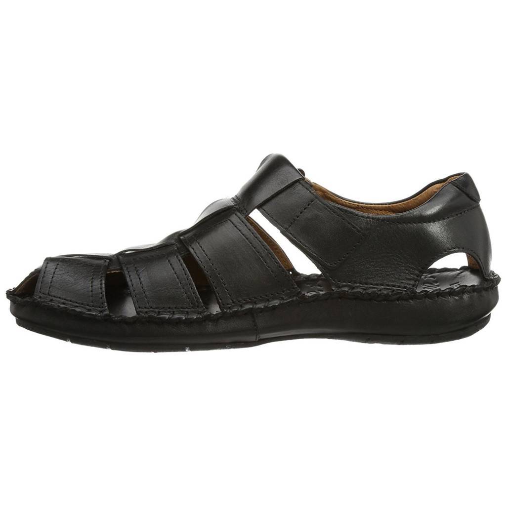 Pikolinos Tarifa 06J-5433 Leather Mens Sandals#color_black