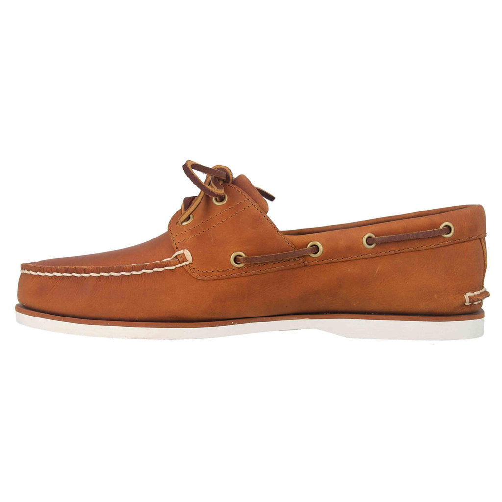 Timberland Classic Boat 2 Eye Leather Men's Shoes#color_orange