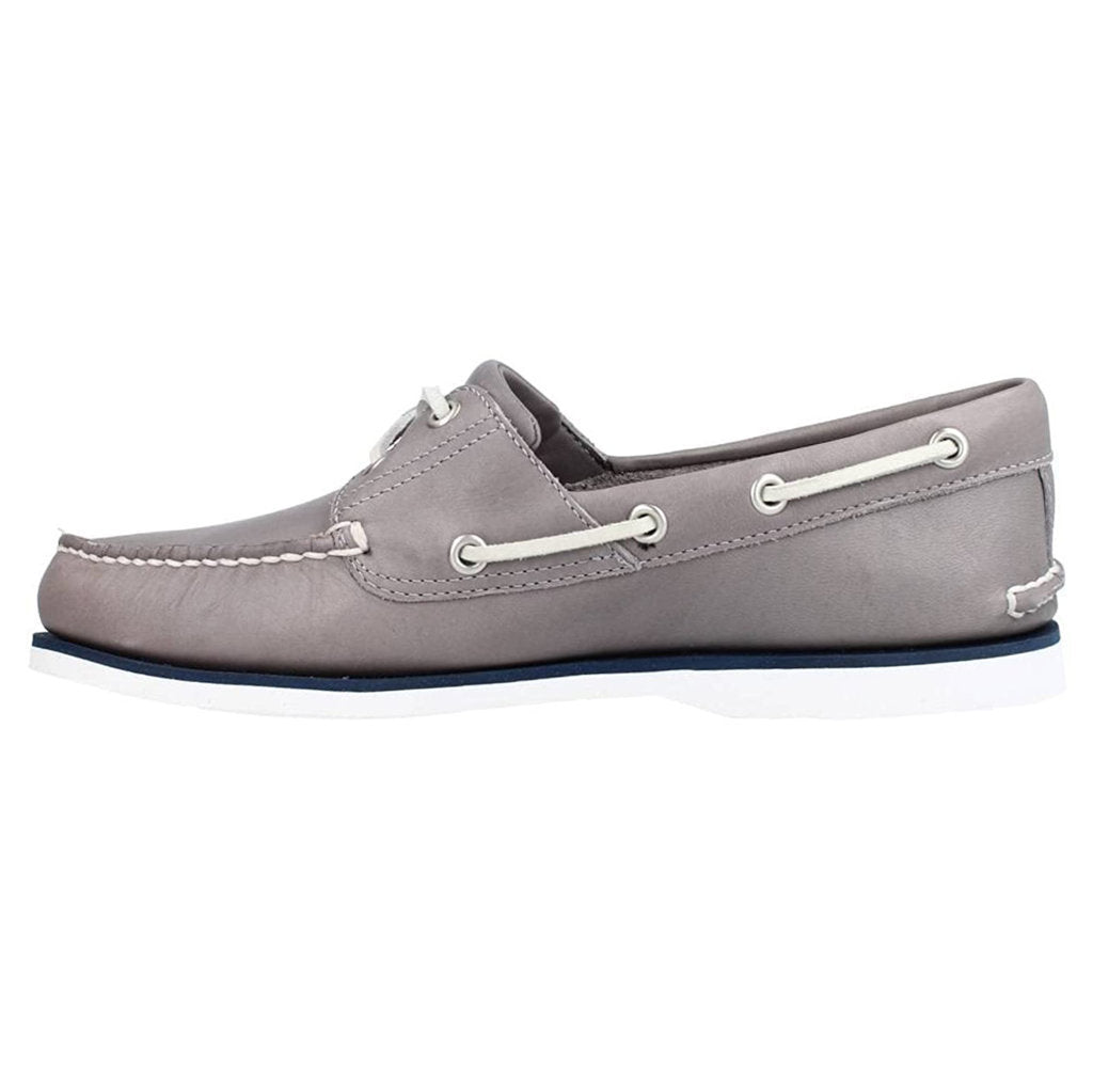Timberland Classic Boat 2 Eye Leather Men's Shoes#color_grey