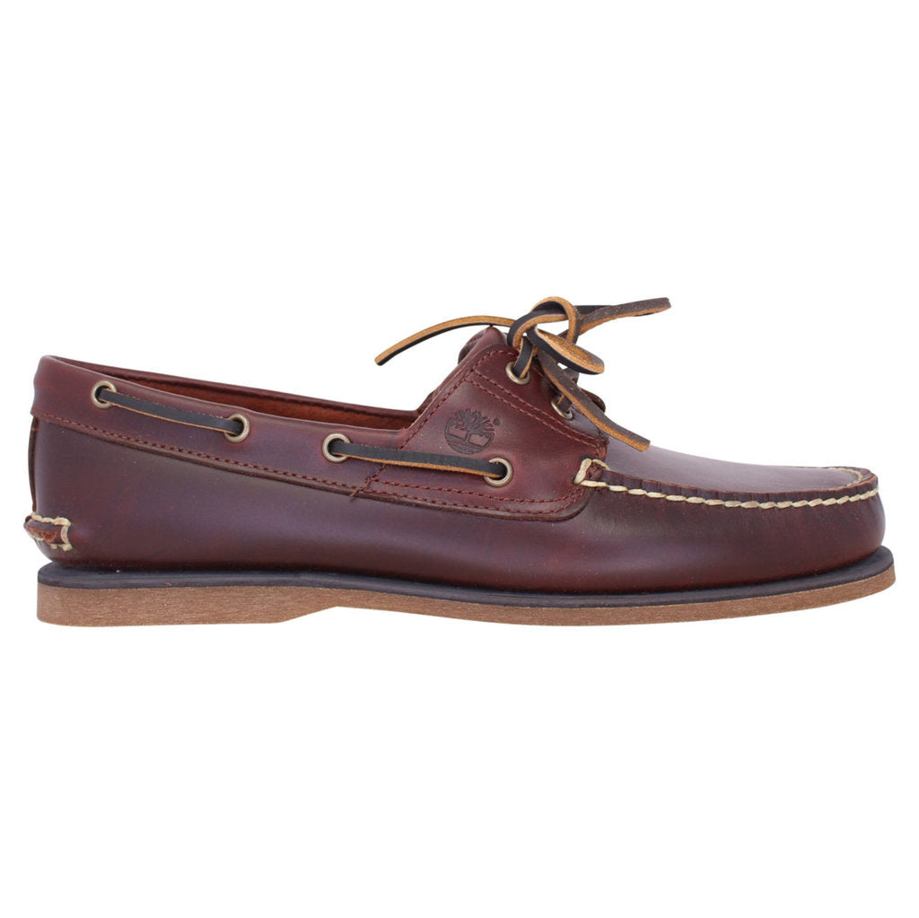 Timberland Classic Boat 2 Eye Leather Men's Shoes#color_brown