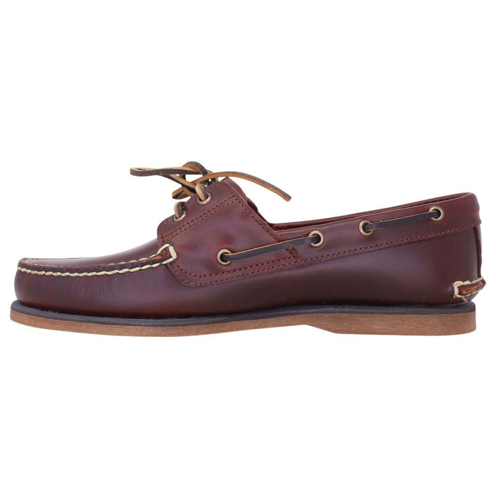 Timberland Classic Boat 2 Eye Leather Men's Shoes#color_brown