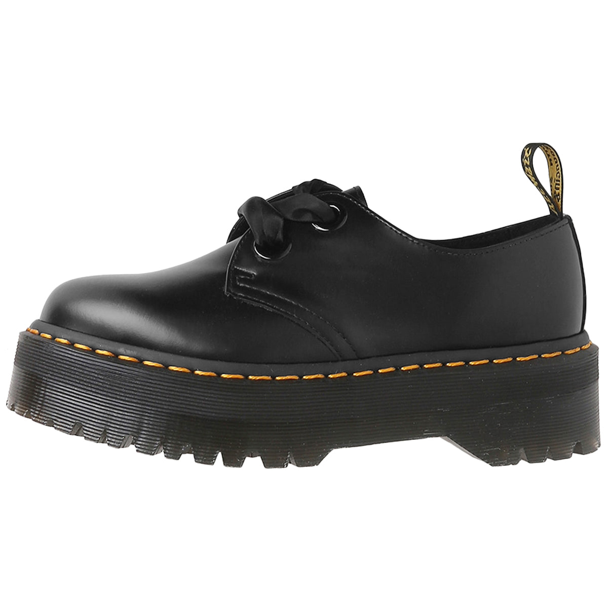 Dr. Martens Holly 25234001 Buttero Leather Womens Shoes - Black - 6#color_black