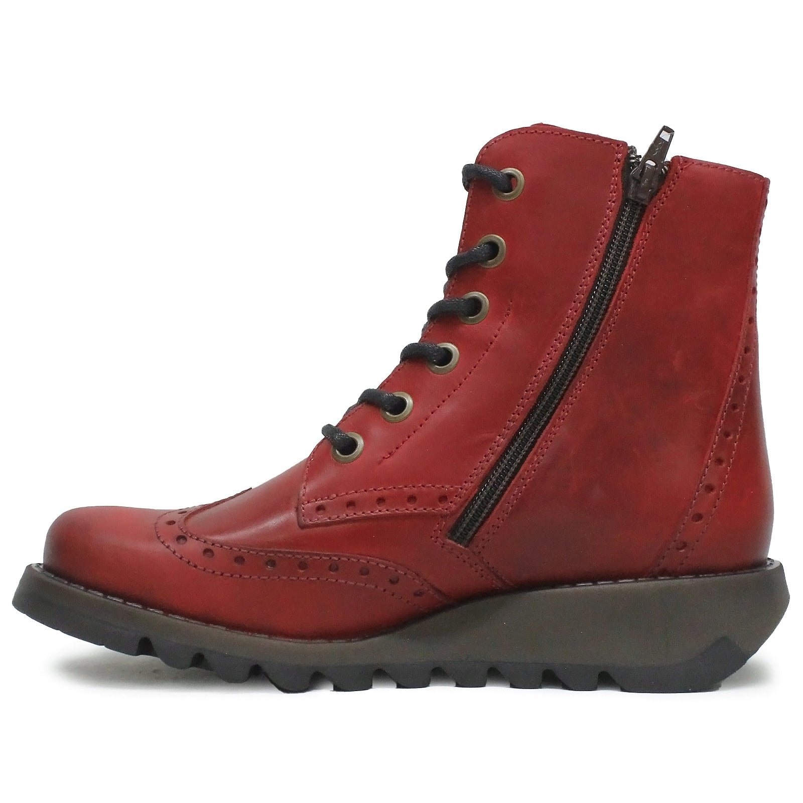 Fly London SARL069FLY Rug Leather Womens Boots#color_red