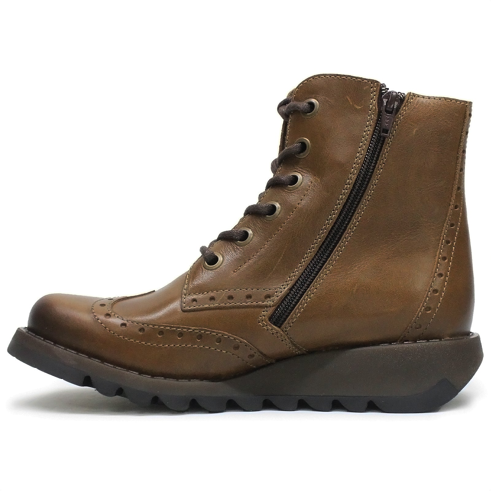 Fly London SARL069FLY Rug Leather Womens Boots#color_camel