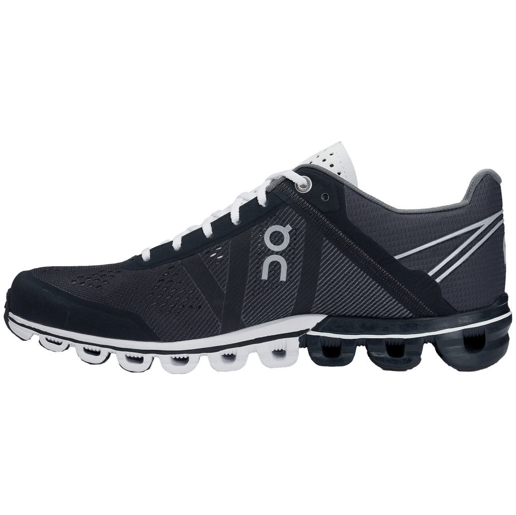 On Cloudflow Mesh Women's Running Shoes#color_black white