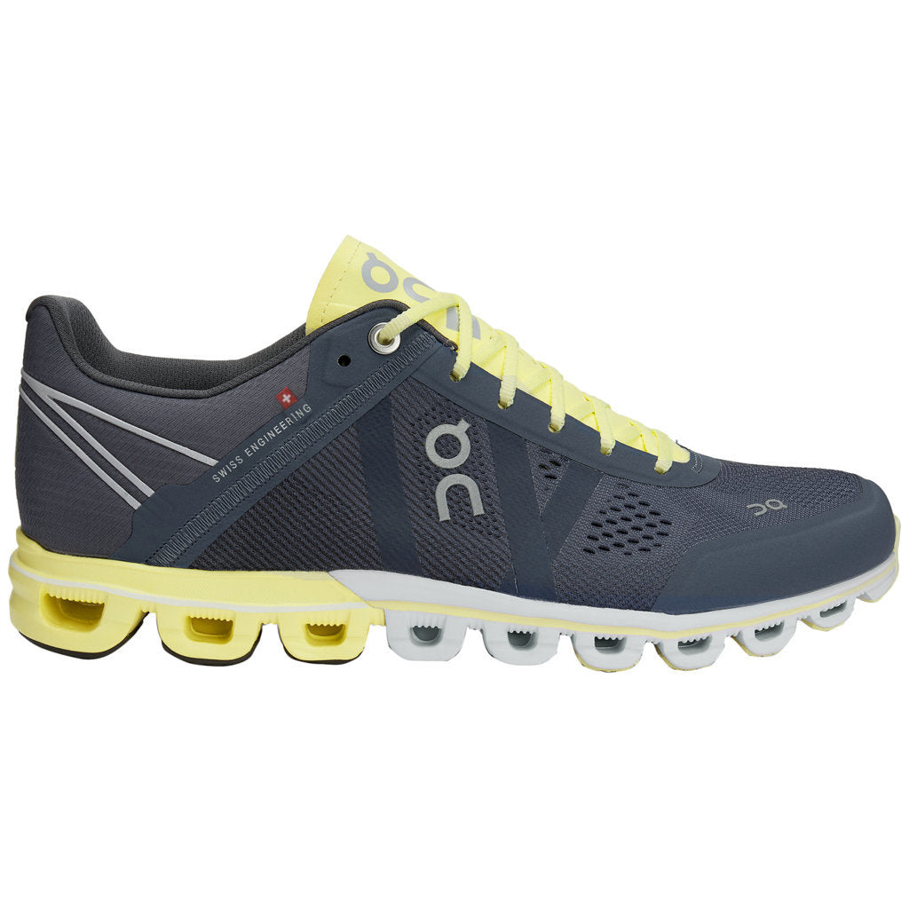 On Running Cloudflow Mesh Women's Low-Top Sneakers#color_smoke limelight