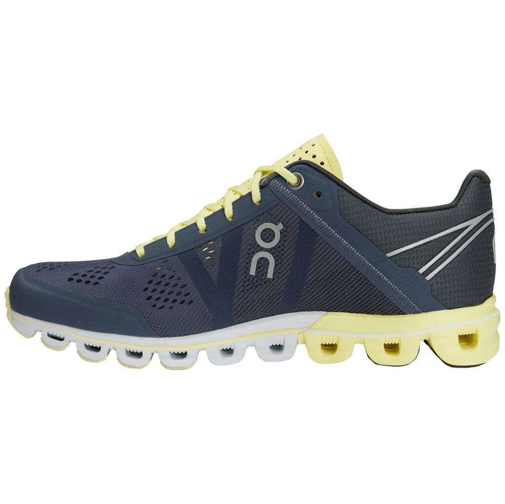 On Running Cloudflow Mesh Women's Low-Top Sneakers#color_smoke limelight