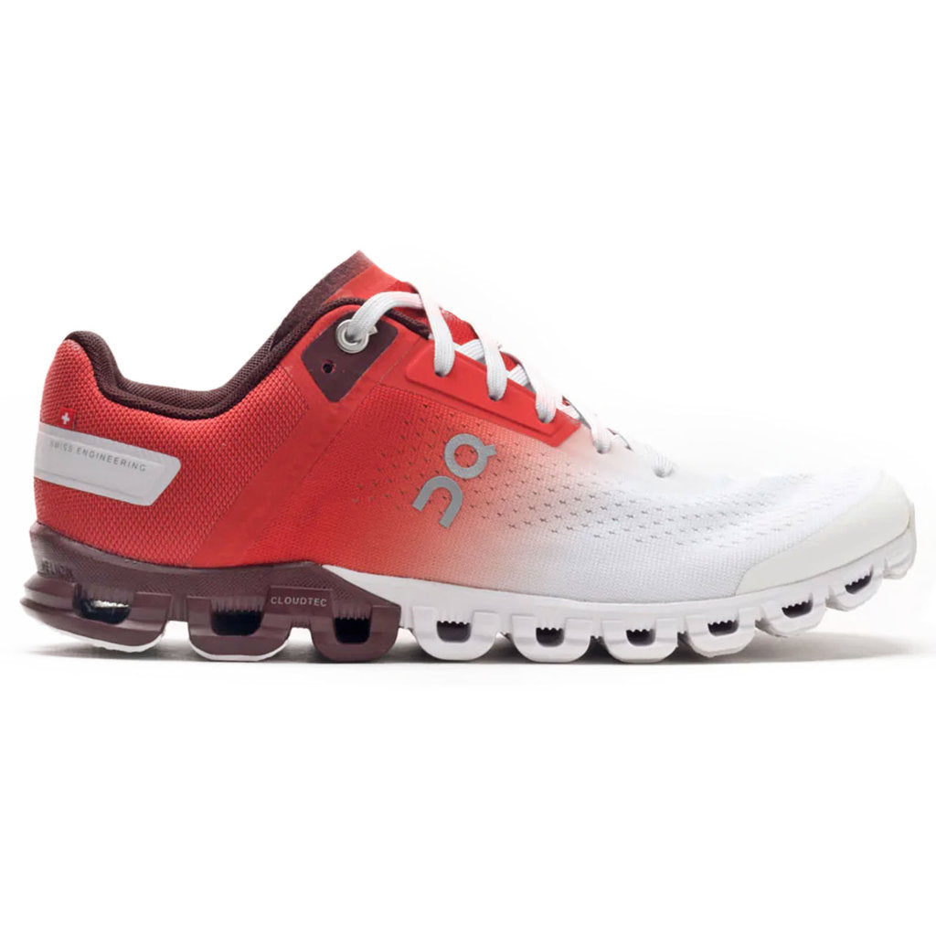 On Running Cloudflow Mesh Women's Low-Top Sneakers#color_rust white