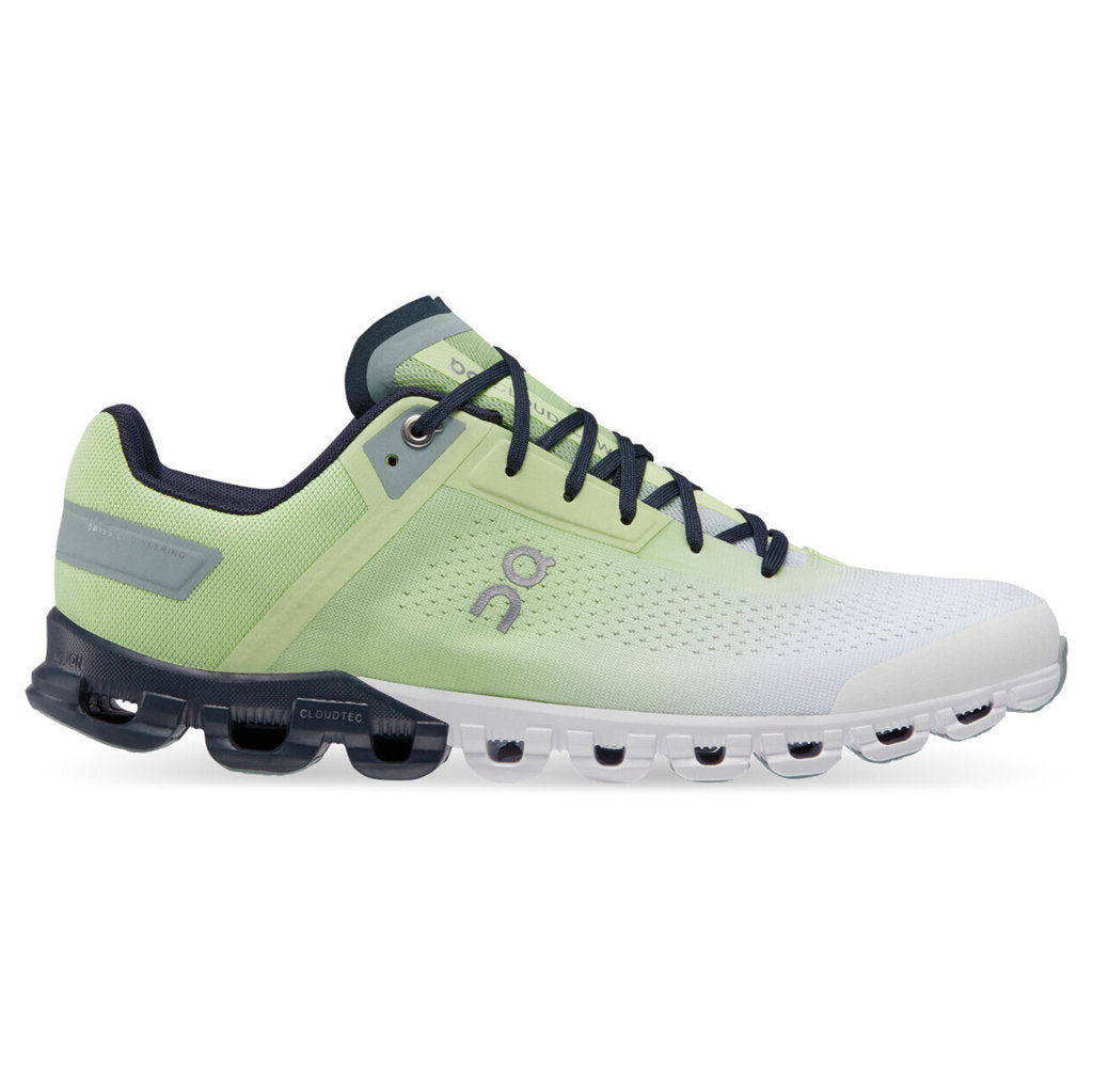 On Running Cloudflow Mesh Women's Low-Top Sneakers#color_meadow green white