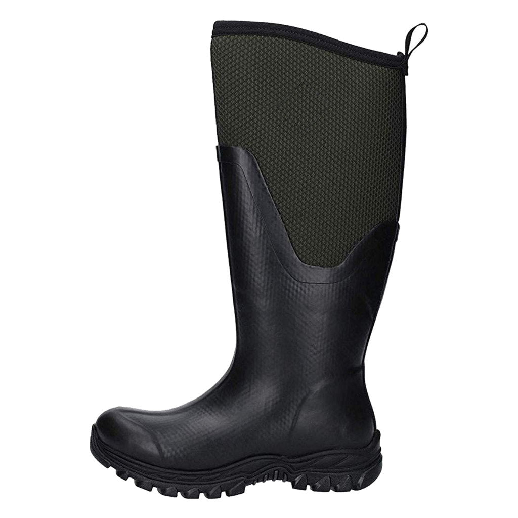 Muck Arctic Sport II Tall Synthetic Textile Womens Boots#color_black moss
