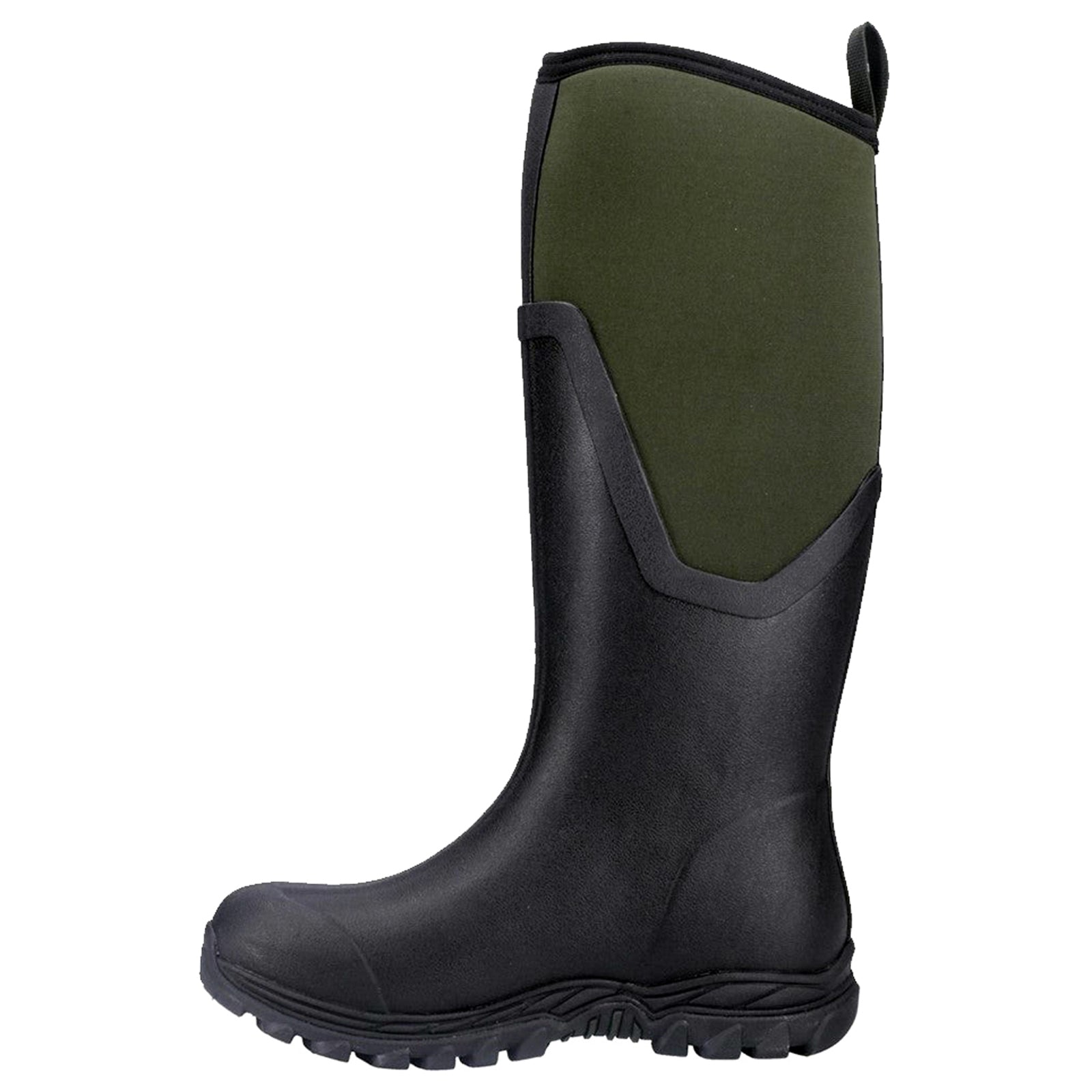 Muck Boot Arctic Sport II Tall Synthetic Textile Womens Boots#color_black moss plain