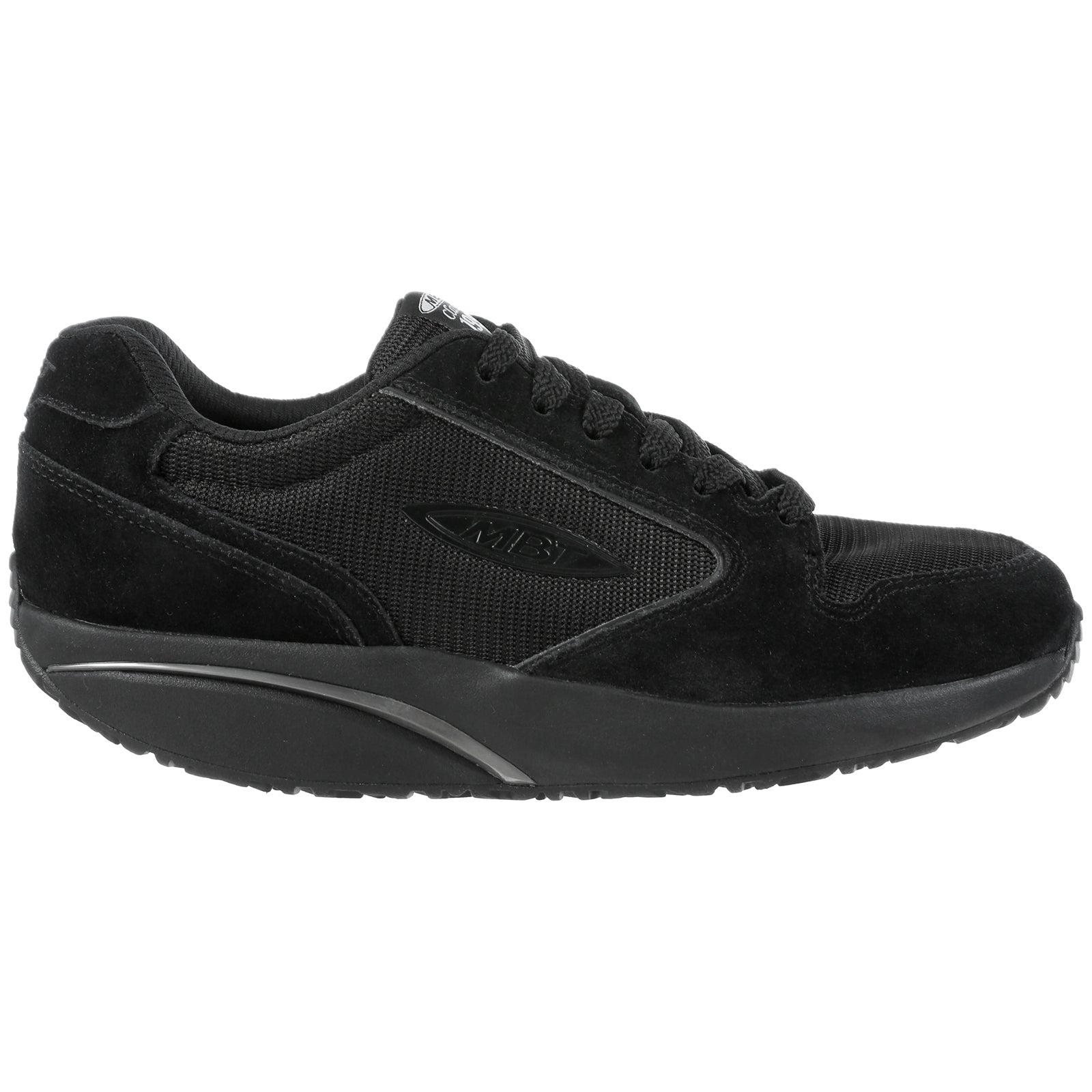 MBT MBT 1997 Classic Suede Textile Mens Trainers#color_black