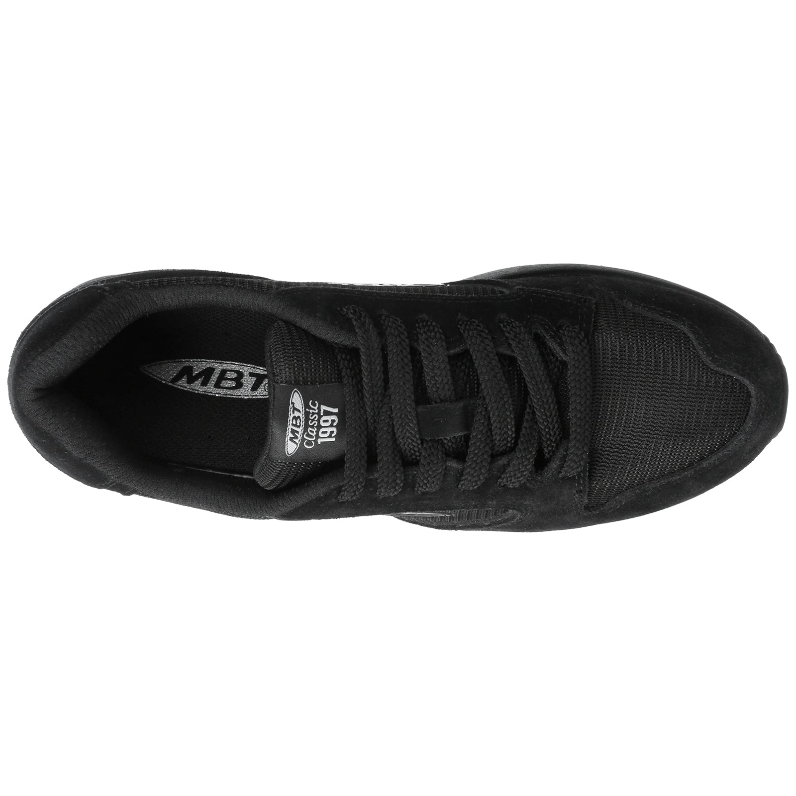 MBT MBT 1997 Classic Suede Textile Mens Trainers#color_black