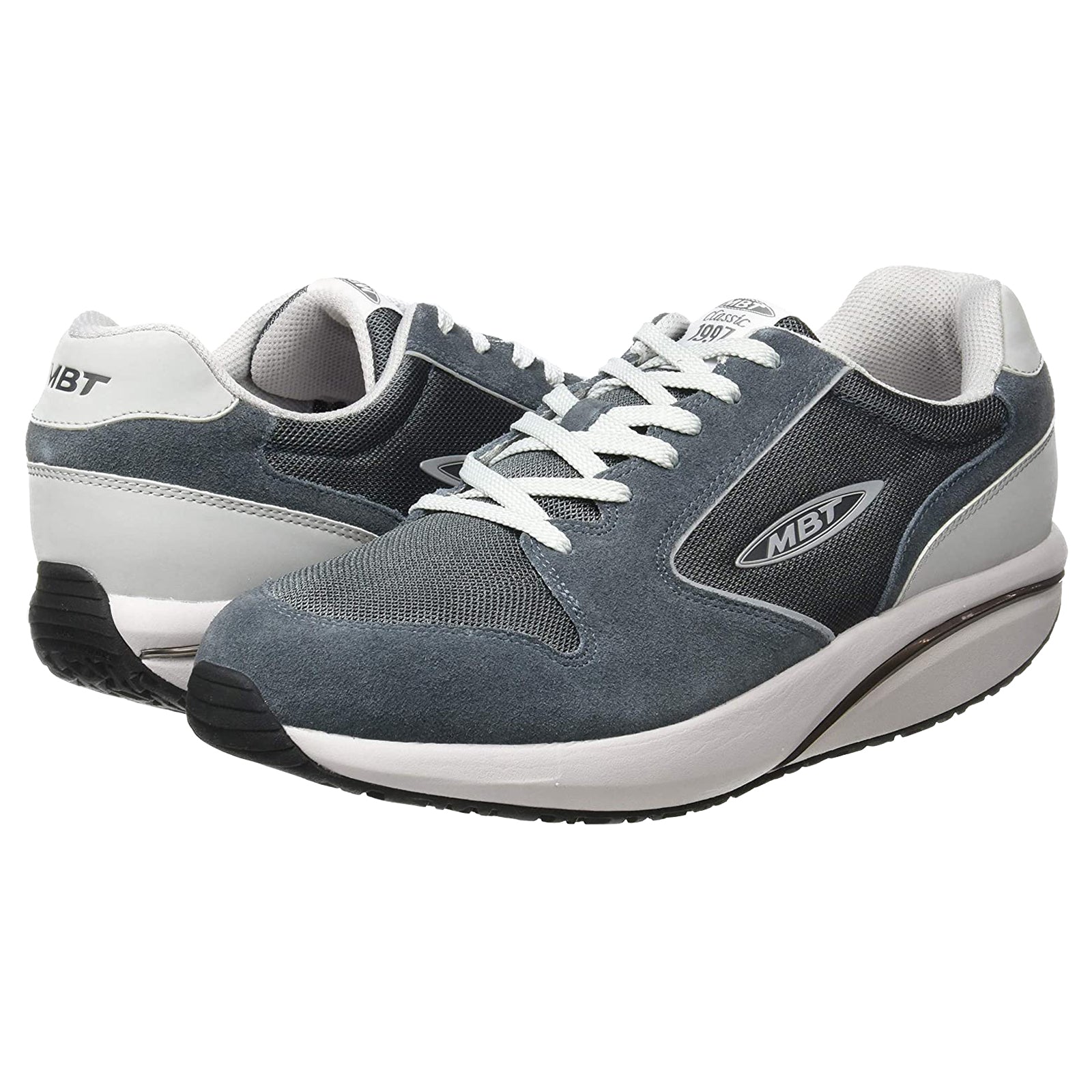 MBT MBT 1997 Classic Suede Textile Mens Trainers#color_castlerock