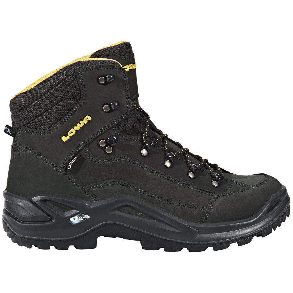 Lowa Renegade GTX Mid Nubuck Mens Boots#color_anthracite mustard