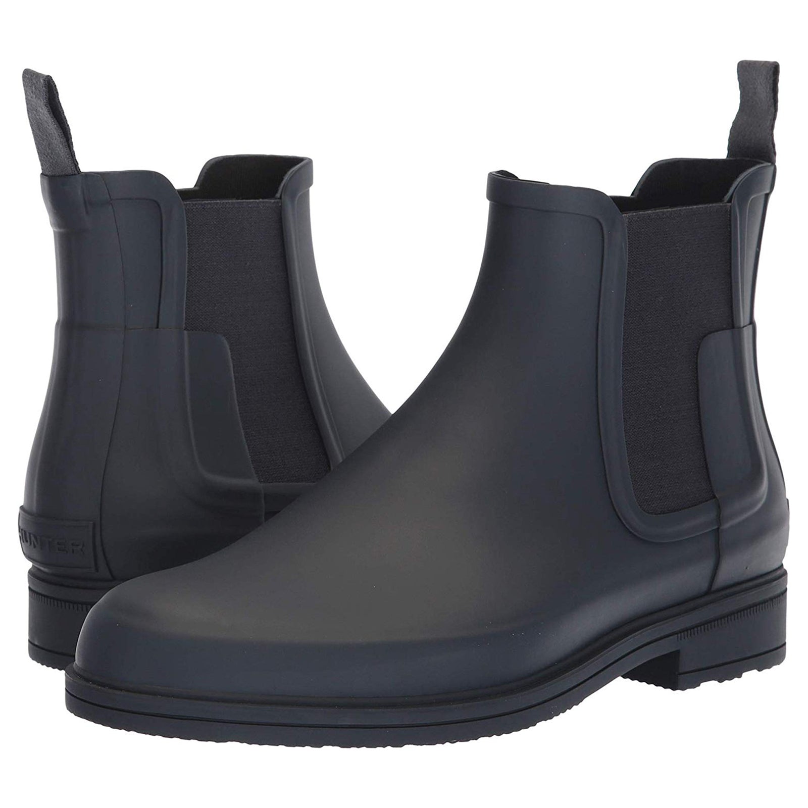 Hunter Original Refined Chelsea Rubber Womens Boots#color_navy