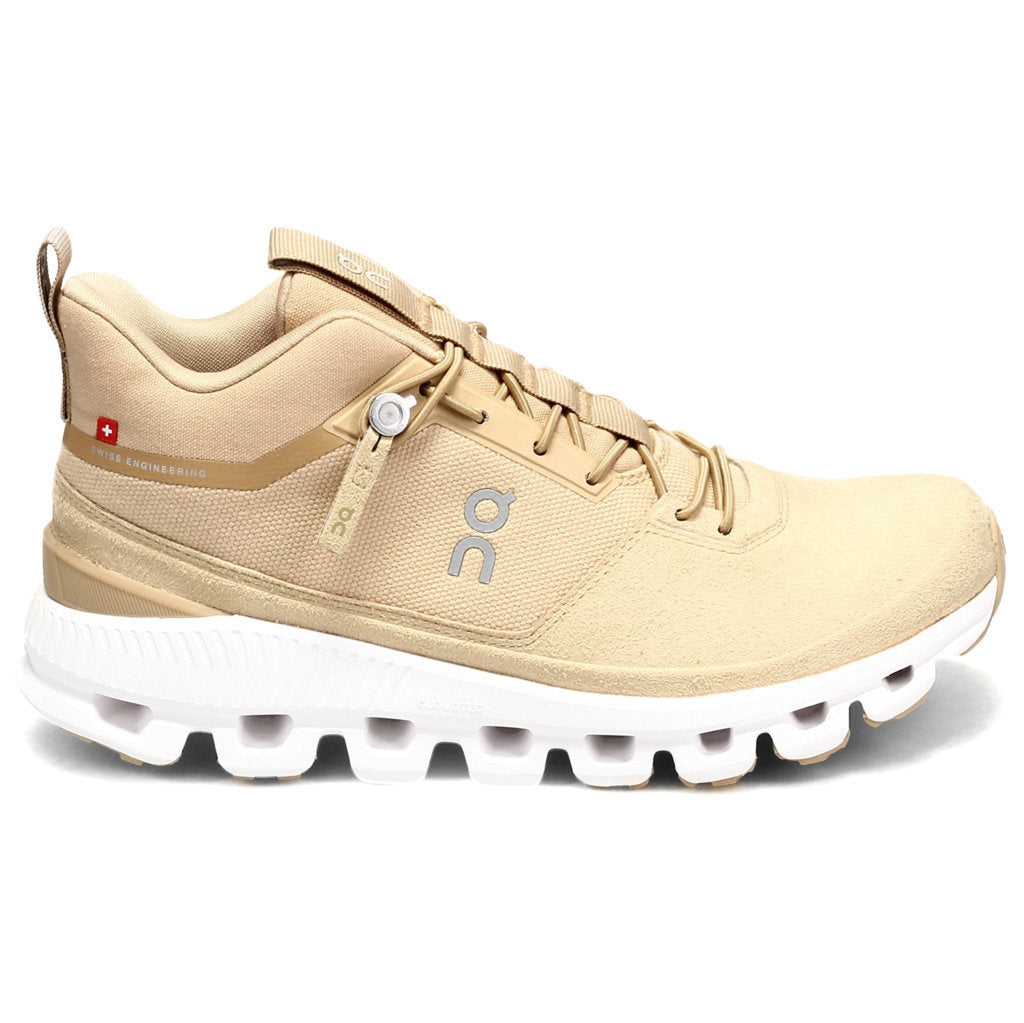 On Cloud Hi Textile Men's Running Shoes#color_dune