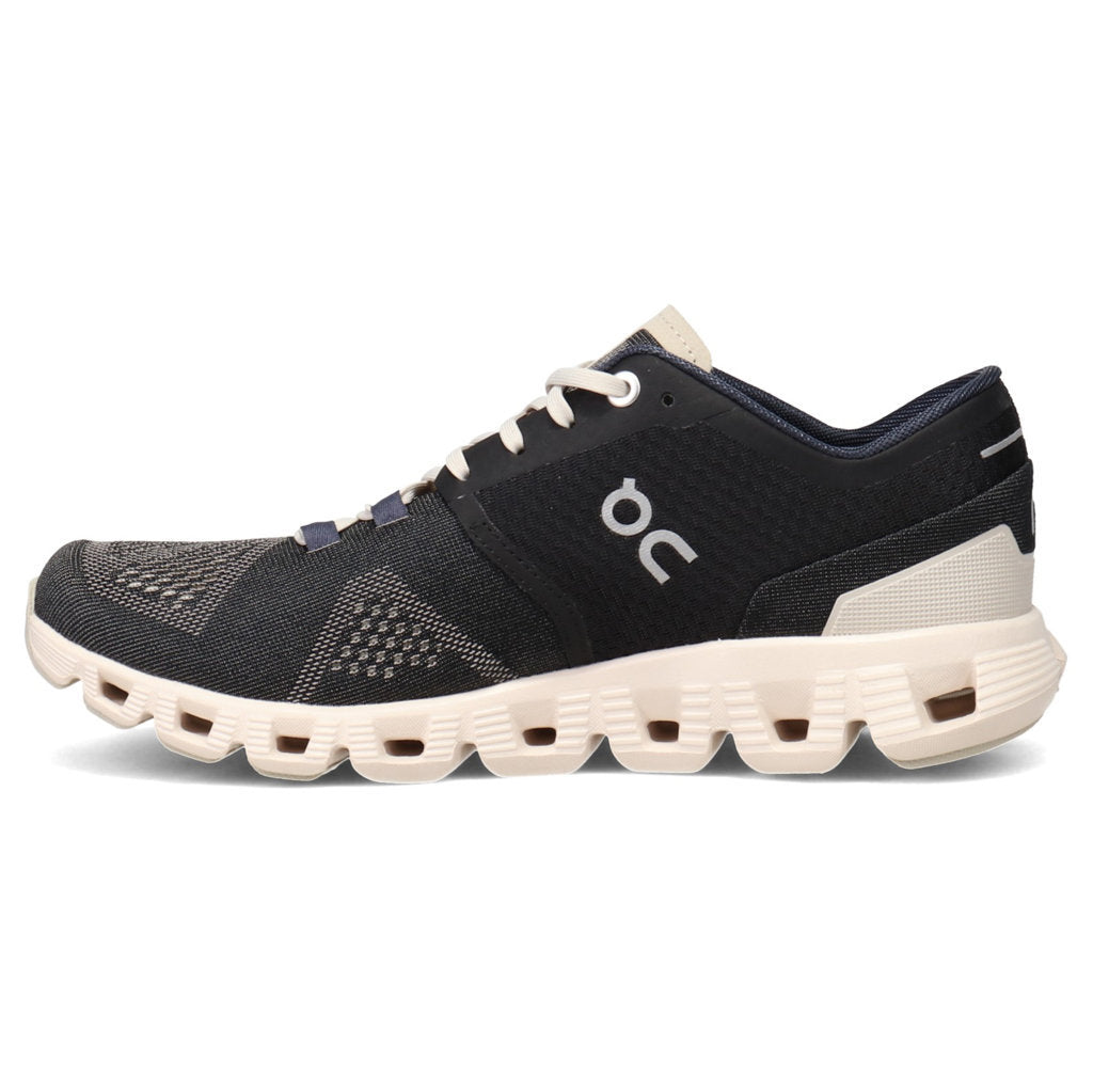 On Running Cloud X Textile Women's Low-Top Sneakers#color_black pearl