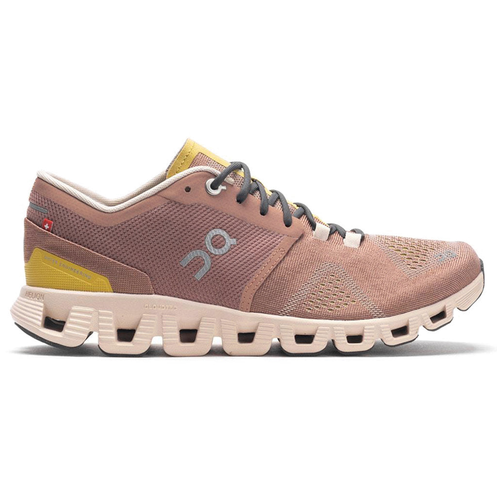 On Running Cloud X Textile Women's Low-Top Sneakers#color_mocha sand