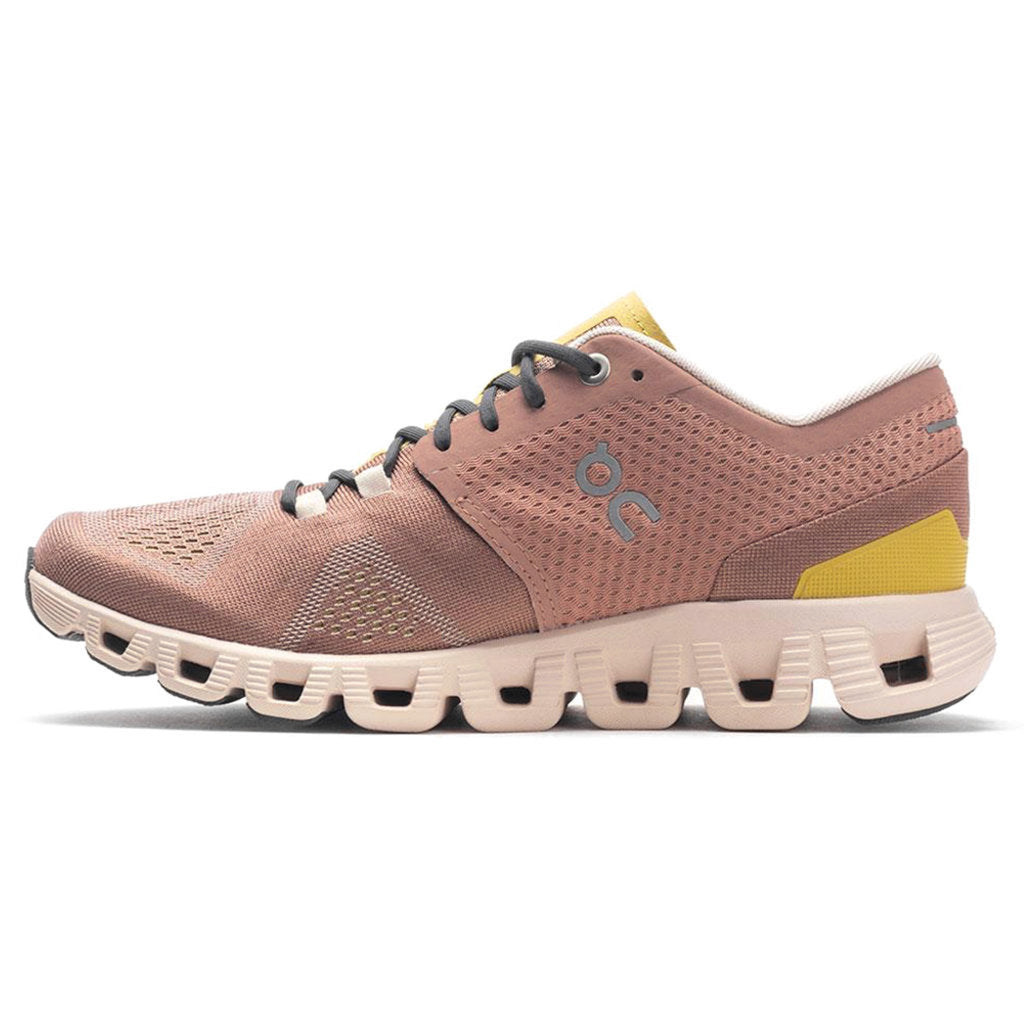 On Running Cloud X Textile Women's Low-Top Sneakers#color_mocha sand