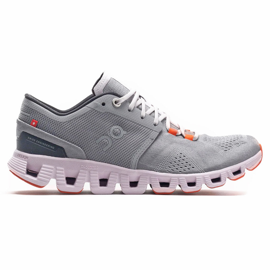On Cloud X Textile Women's Running Shoes#color_alloy lily
