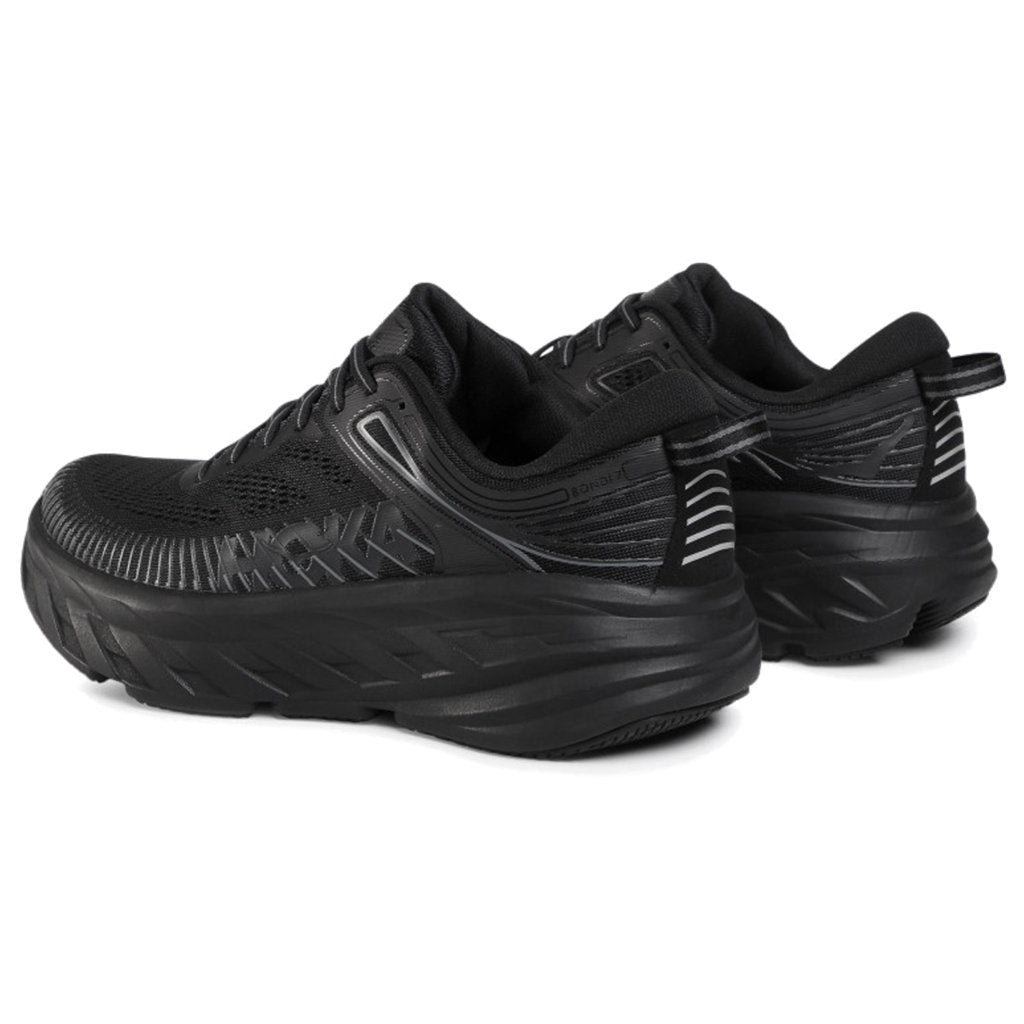 Hoka One One Bondi 7 Mesh Men's Low-Top Road Running Sneakers#color_black