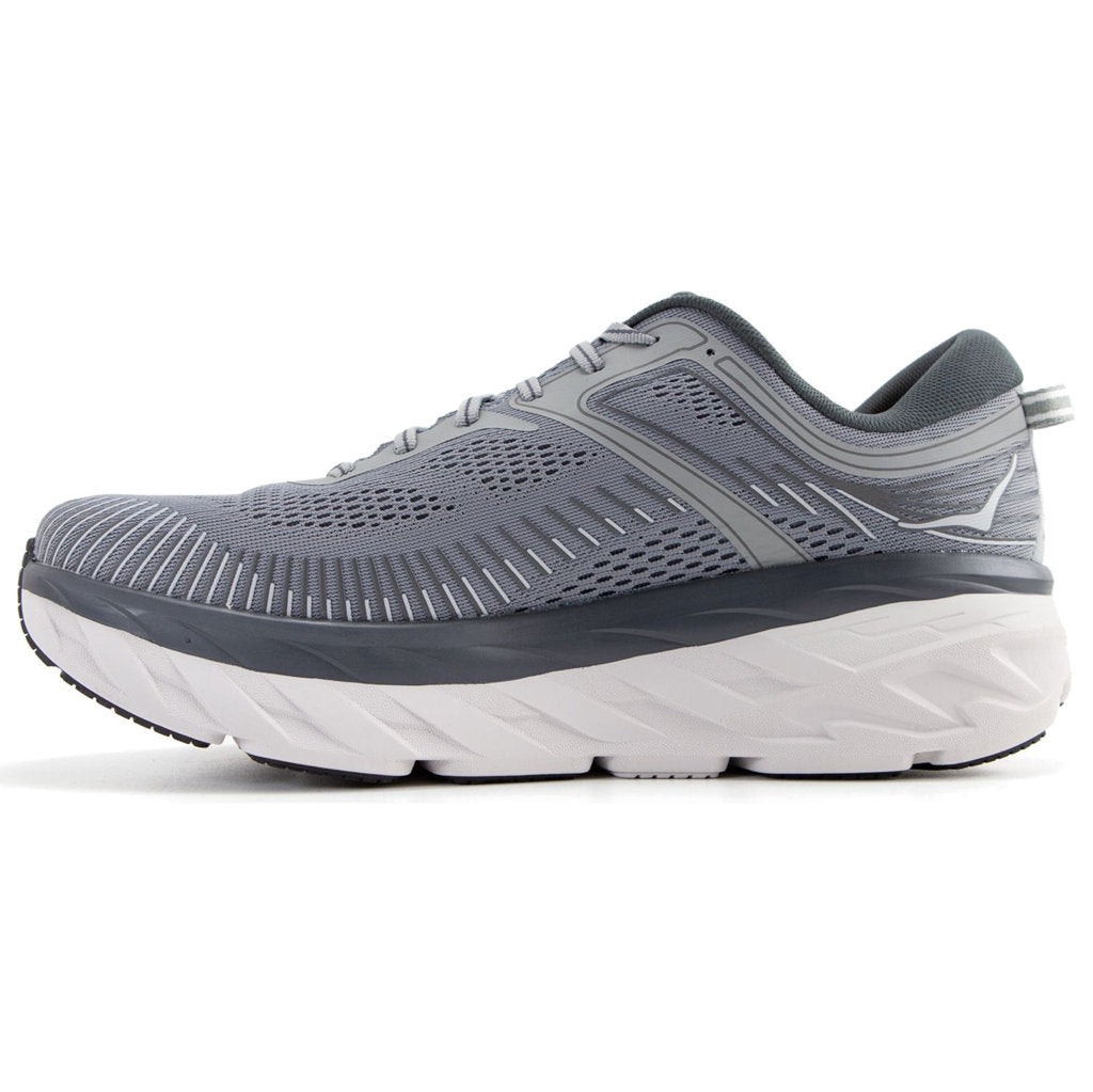 Hoka One One Bondi 7 Mesh Men's Low-Top Road Running Sneakers#color_wild dove dark shadow