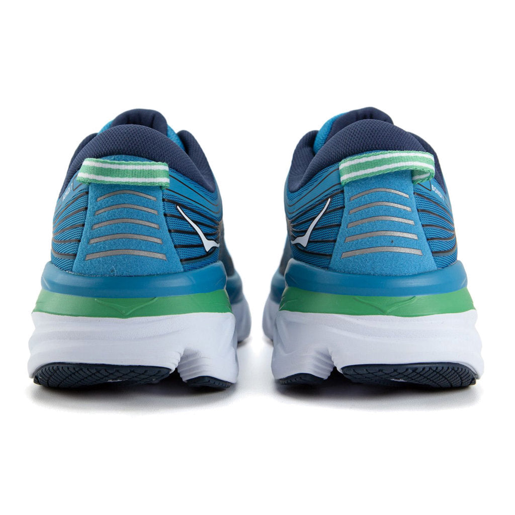 Hoka One One Bondi 7 Mesh Men's Low-Top Road Running Sneakers#color_blue moon moonlit ocean