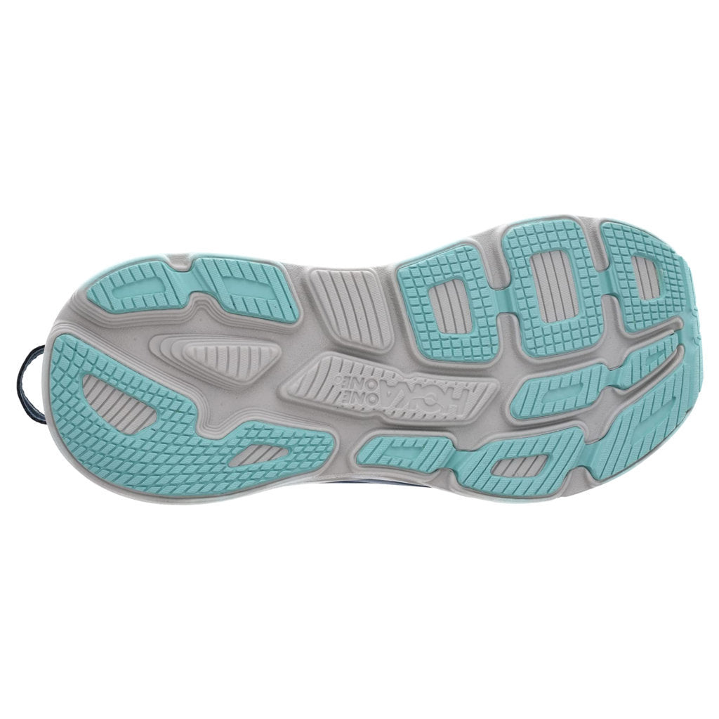 Hoka One One Bondi 7 Mesh Men's Low-Top Road Running Sneakers#color_real teal outer space