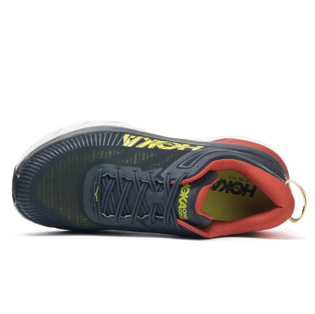 Hoka One One Bondi 7 Mesh Men's Low-Top Road Running Sneakers#color_turbulence chili