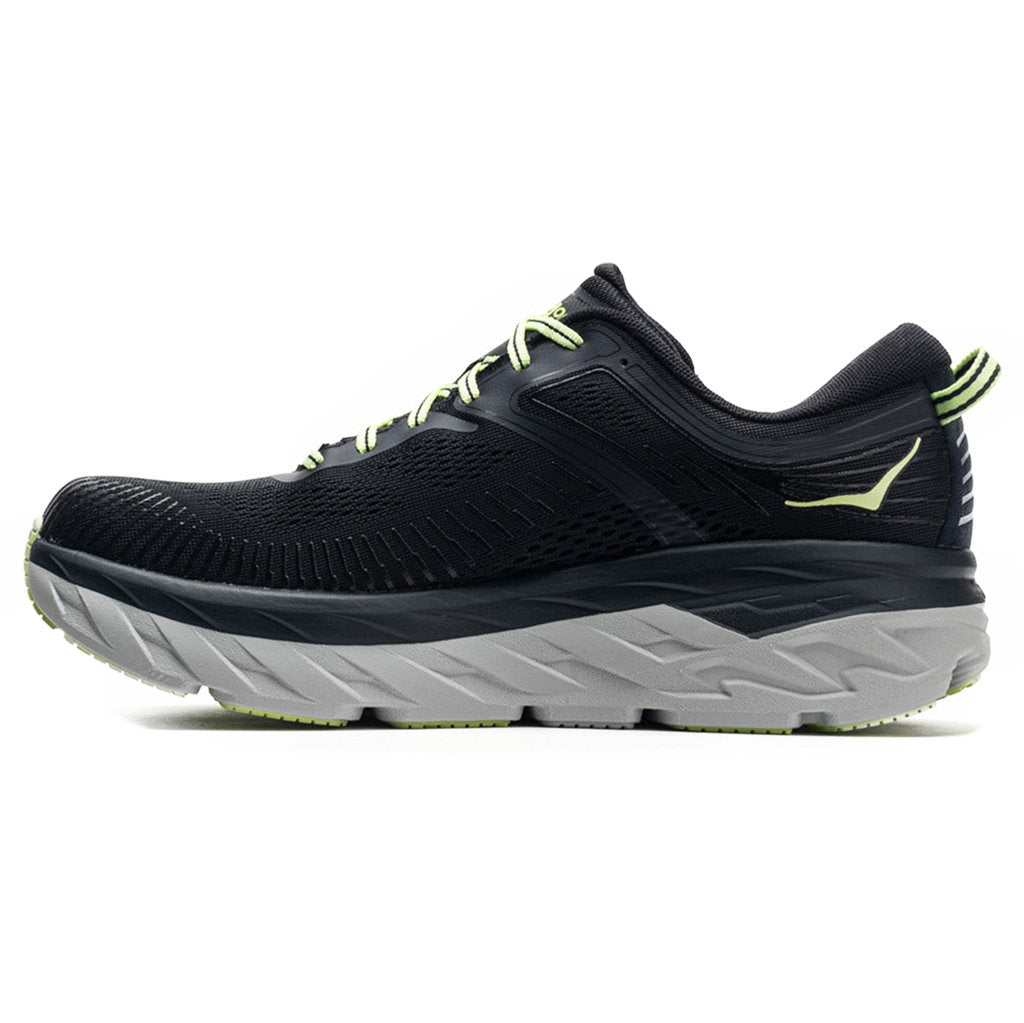 Hoka One One Bondi 7 Mesh Men's Low-Top Road Running Sneakers#color_blue graphite butterfly