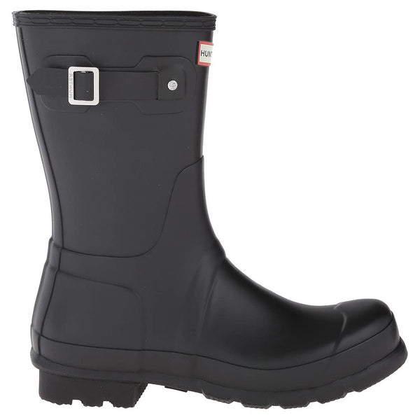靴 HUNTER ORIGINAL SHORT 78-JD2507-40 Hunter Original Short Rubber Men's Mid Calf Black Boots
