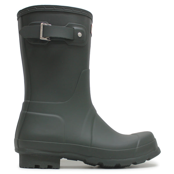 Hunter Original Short Rubber Men's Mid Calf Dark Olive Boots