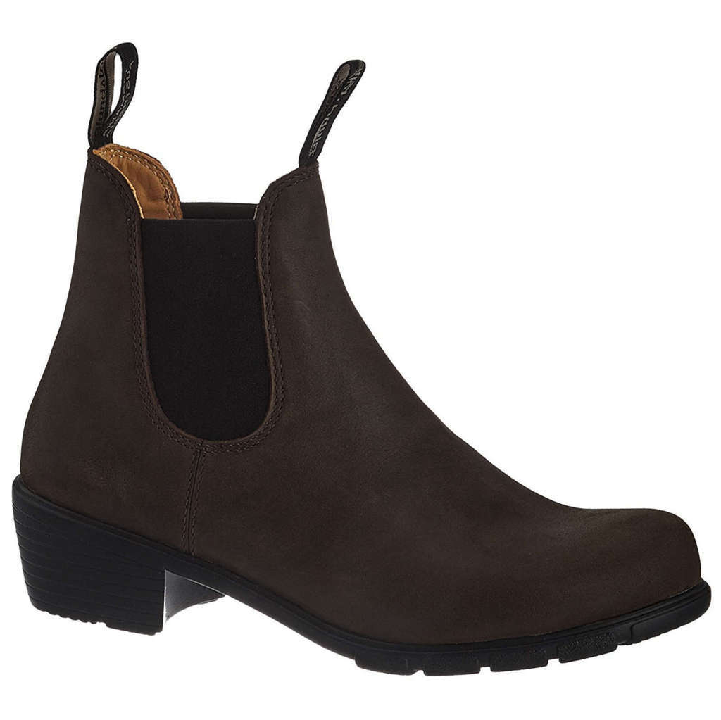 Blundstone 1673 Water-Resistant Leather Unisex Heeled Chelsea Boots#color_antique brown