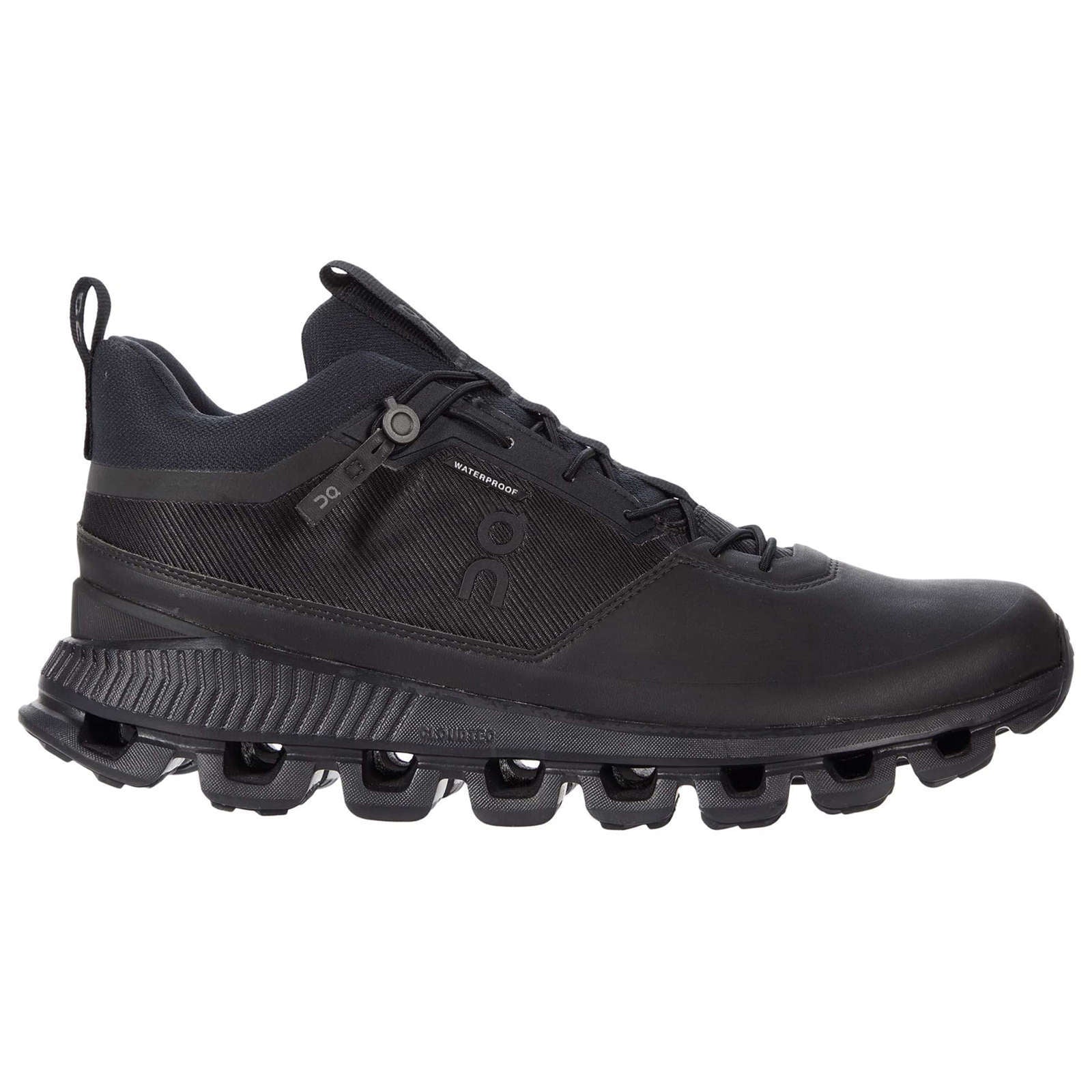 On Running Cloud Hi Waterproof Mesh Men's Low-Top Sneakers#color_black