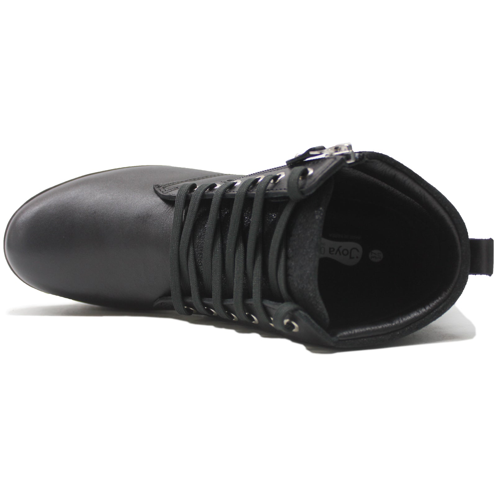 Joya Wilma II Leather Womens Boots#color_black