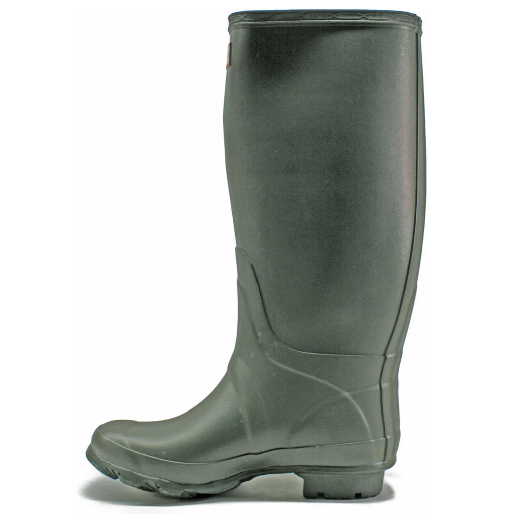 Hunter Field Huntress Rubber Womens Boots#color_dark olive