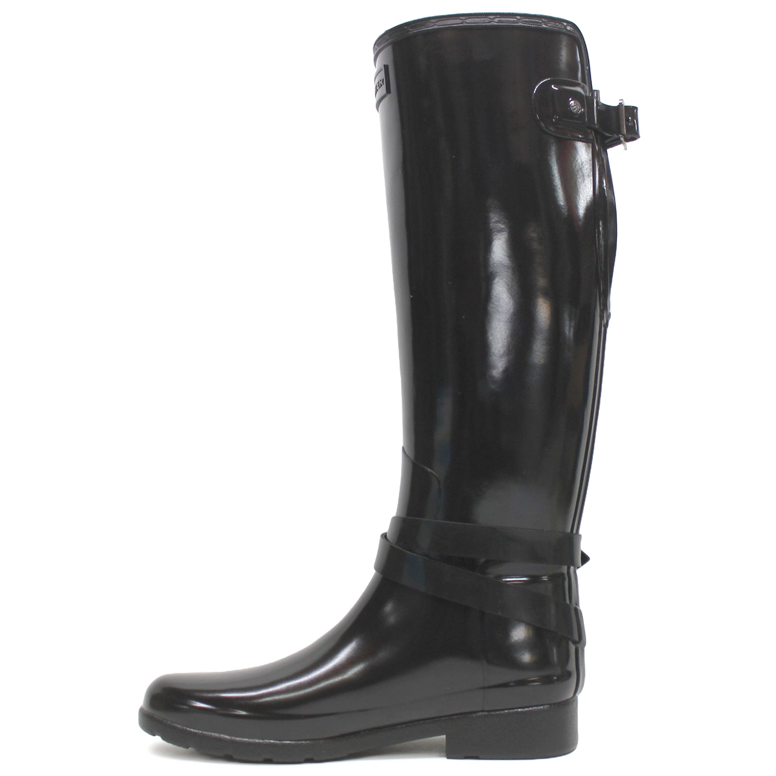 Hunter Refined Adjustable Tall Gloss Rubber Women's Calf