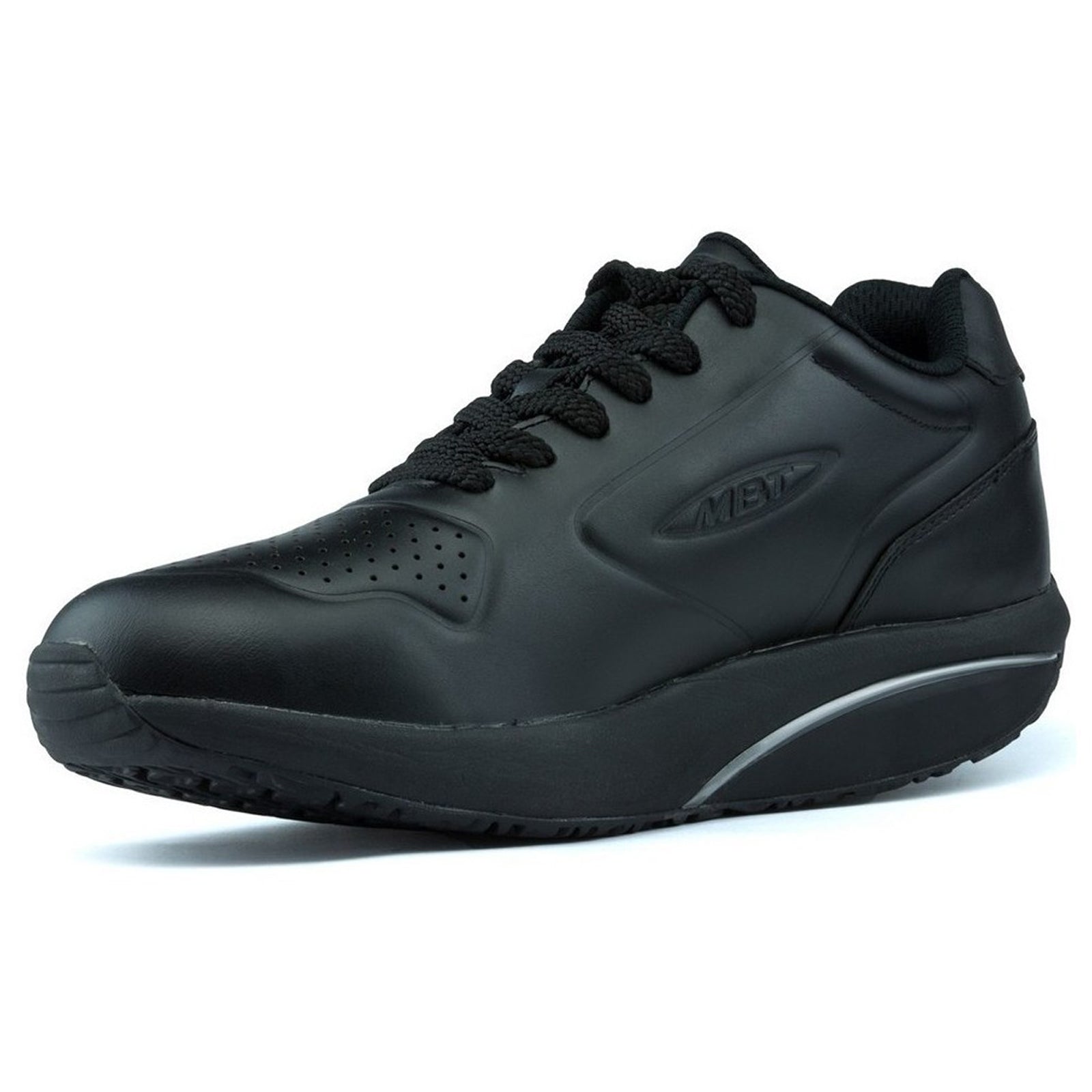 MBT 1997 Leather Womens Trainers#color_black