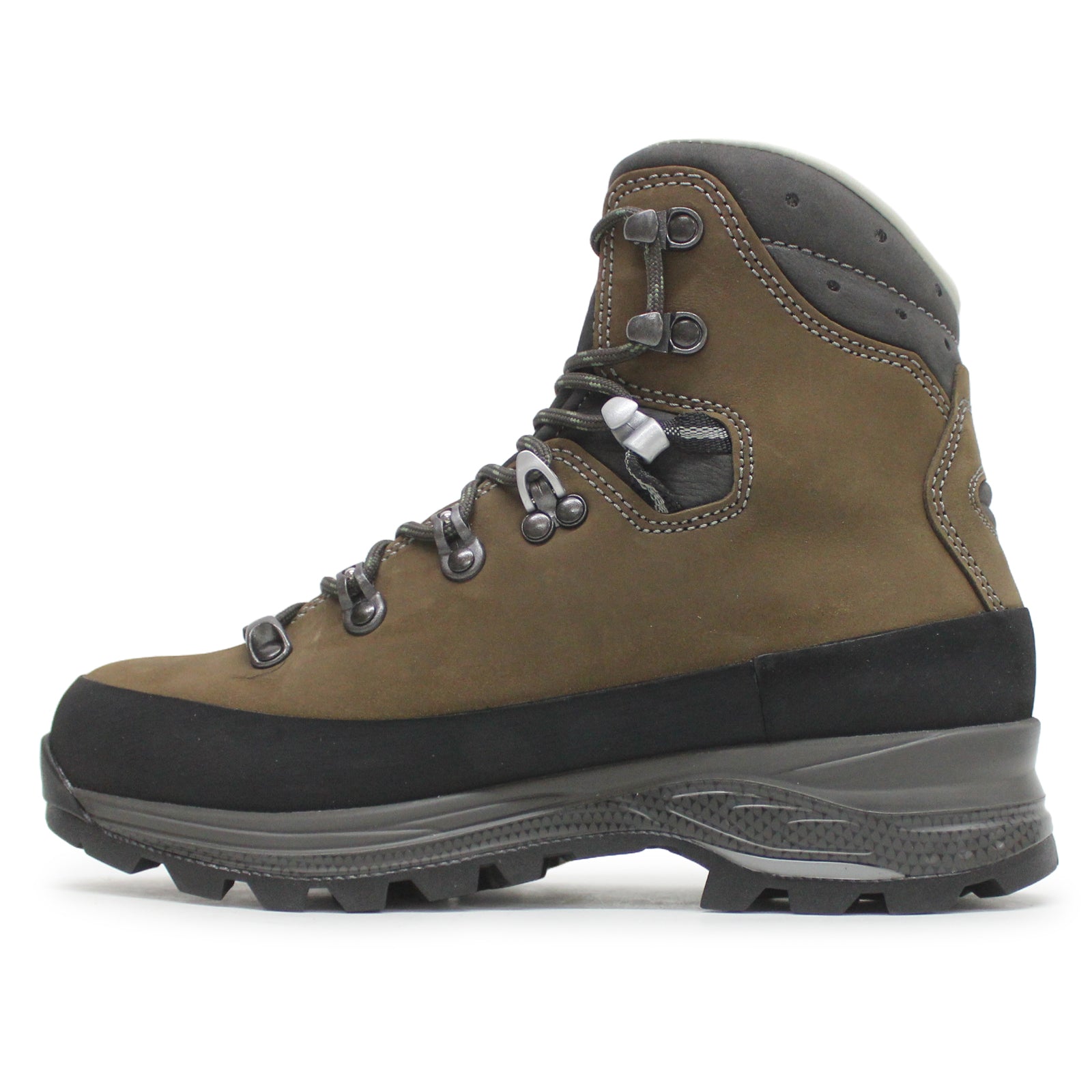Lowa Tibet LL 220420-4397 Nubuck Womens Boots - Dark Brown Slate - 40#color_dark brown slate