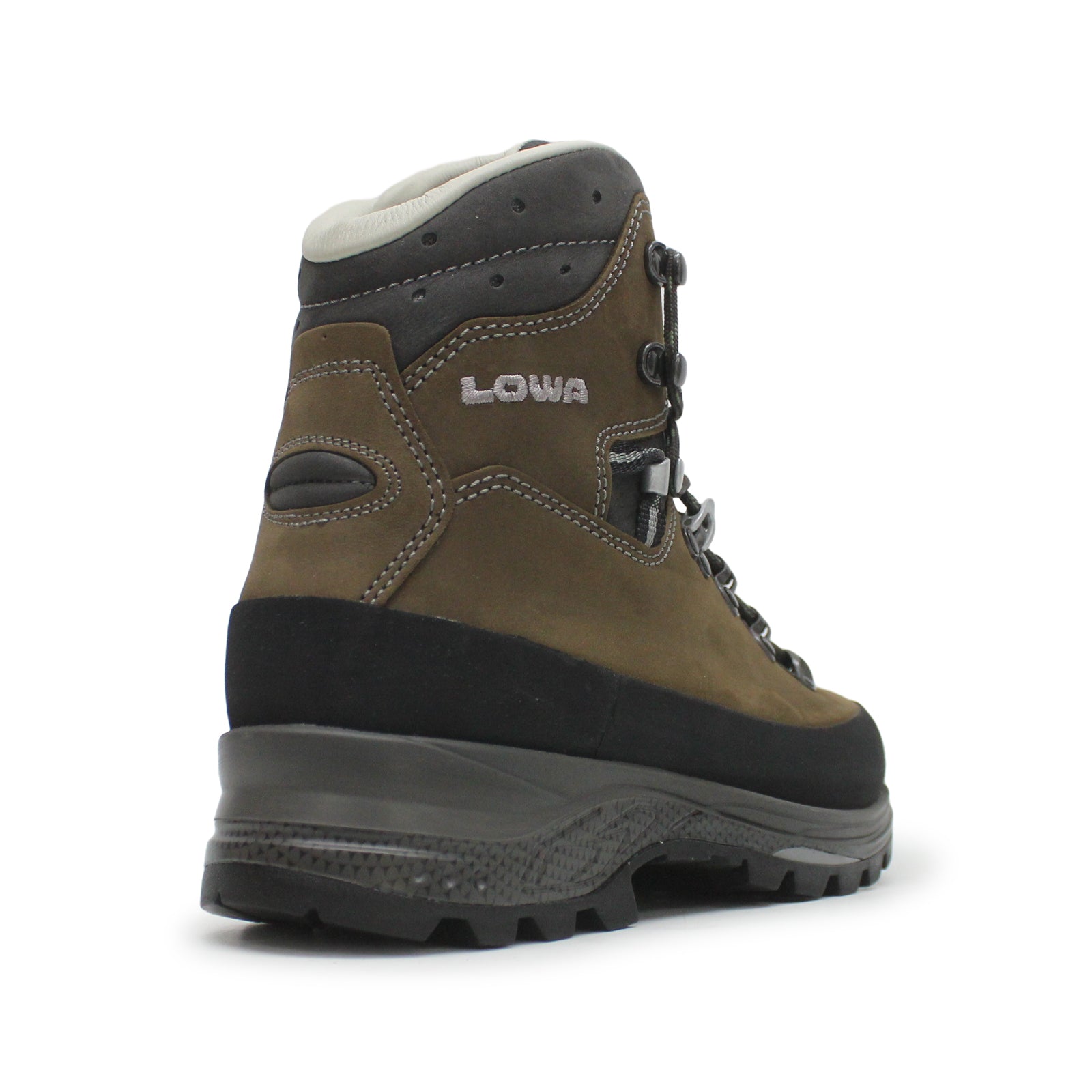 Lowa Tibet LL 220420-4397 Nubuck Womens Boots - Dark Brown Slate - 40#color_dark brown slate