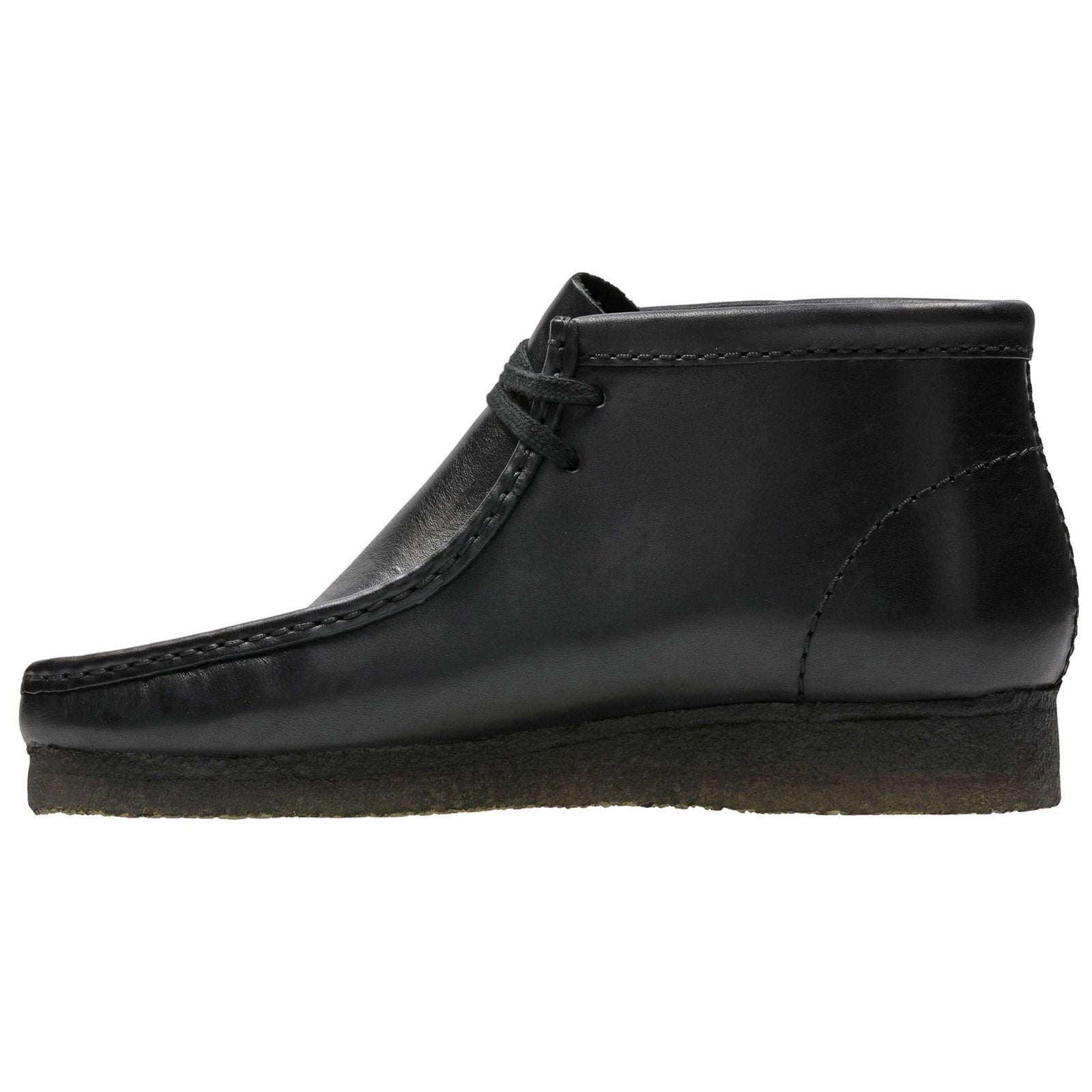 Clarks Originals Wallabee Boot Smooth Leather Mens Boots#color_black